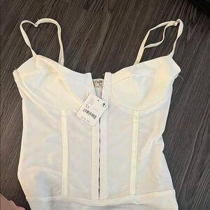 Free People Bodysuit White